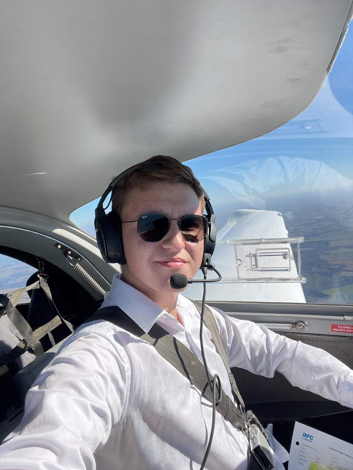 Pavlo Byk is in his second year of a three-year program studying commercial flights and aviation at Fanshawe college.