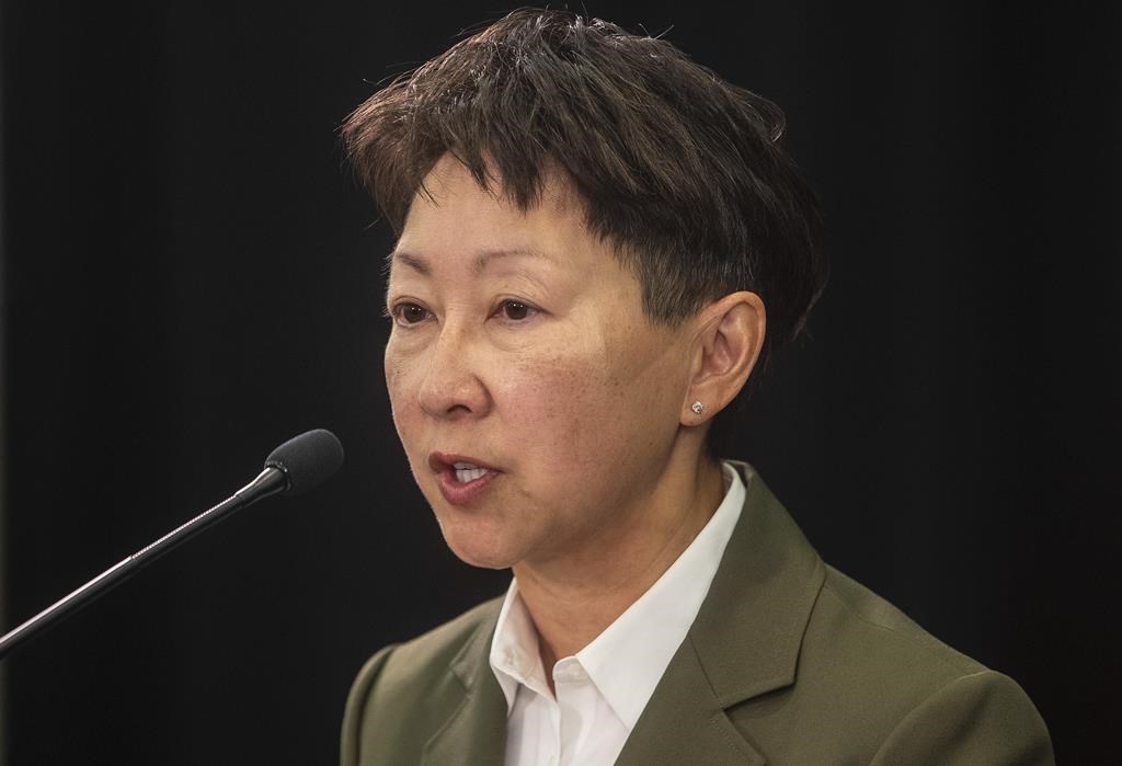 Dr. Verna Yiu, former CEO of Alberta Health Services, provides a COVID-19 update in Edmonton, Friday, Sept. 3, 2021. Yiu is moving on more than a year before her contract was set to expire.