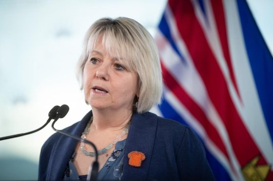 B.C. provincial health officer Dr. Bonnie Henry speaks during a news conference in Vancouver, on Tuesday, Feb. 1, 2022. THE CANADIAN PRESS/Darryl Dyck