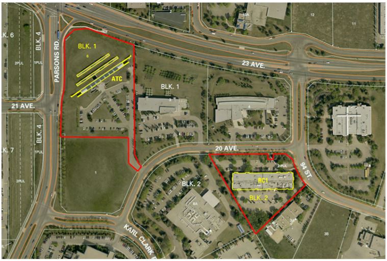 The City of Edmonton is offering the sale of properties in the Edmonton Research Park.