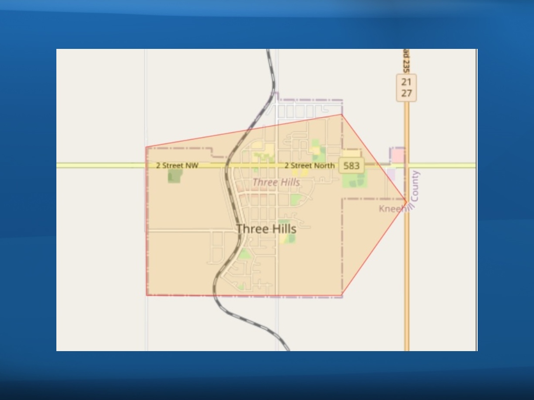 A water quality alert was issued for the Town of Three Hills Tuesday, April 26, 2022.