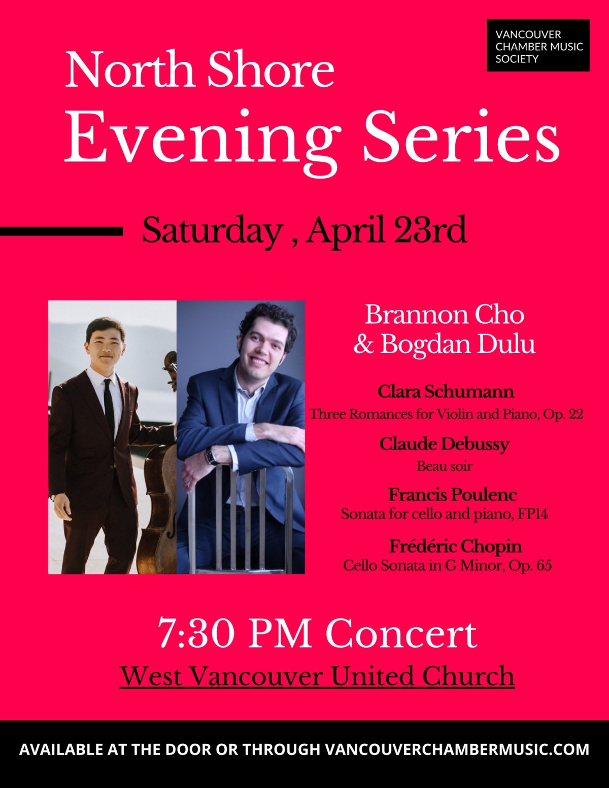 Brannon Cho & Bogdan Dulu – Saturday April 23, 2022 at 7:30PM - image