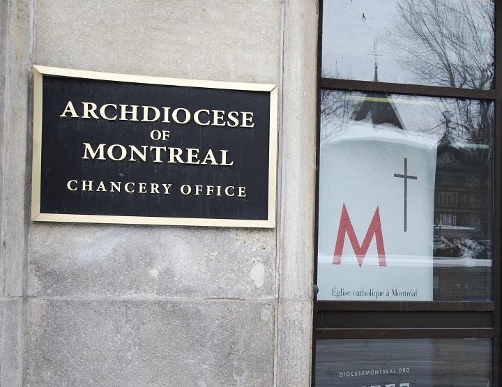 The Chancery of the Archdiocese of Montreal is seen Monday, February 15, 2021  in Montreal. The archdiocese is launching an initiative to thoroughly investigate sexual abuse in its ranks.