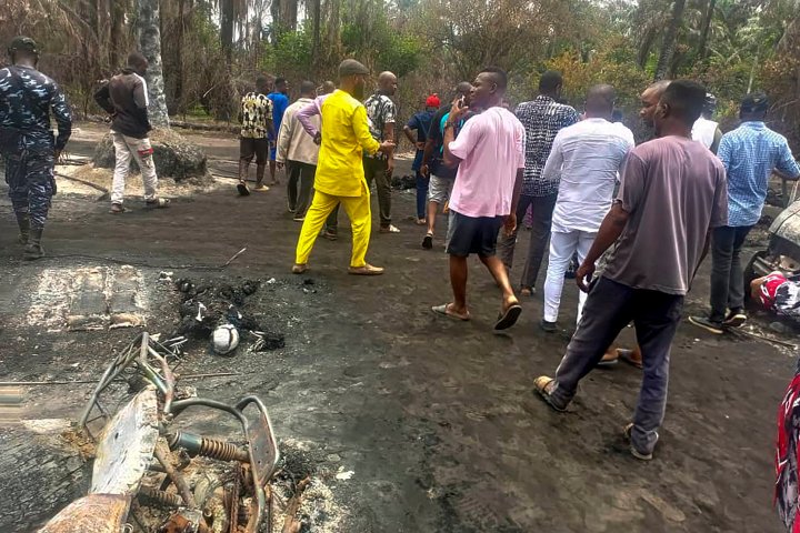 Explosion at illegal Nigerian oil refinery kills over 100 people