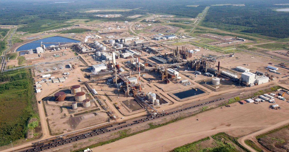 A Nexen oil sands facility seen from a helicopter near Fort McMurray, Alta., Tuesday, July 10, 2012.
