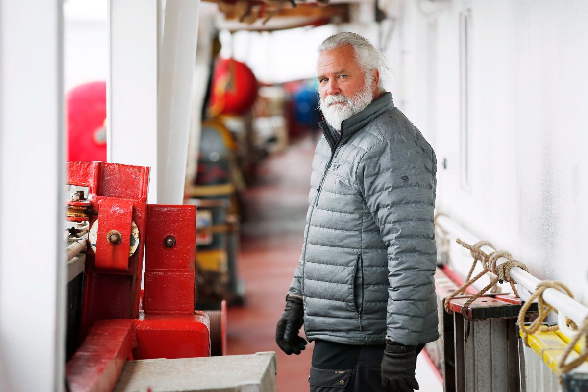 David Barber, professor at University of Manitoba, Canada Research Chair in Arctic System Science and chief scientist on board the Canada research vessel Amundsen, is photographed on board the ship docked in Churchill in 2018. Barber died April 15, 2022.
