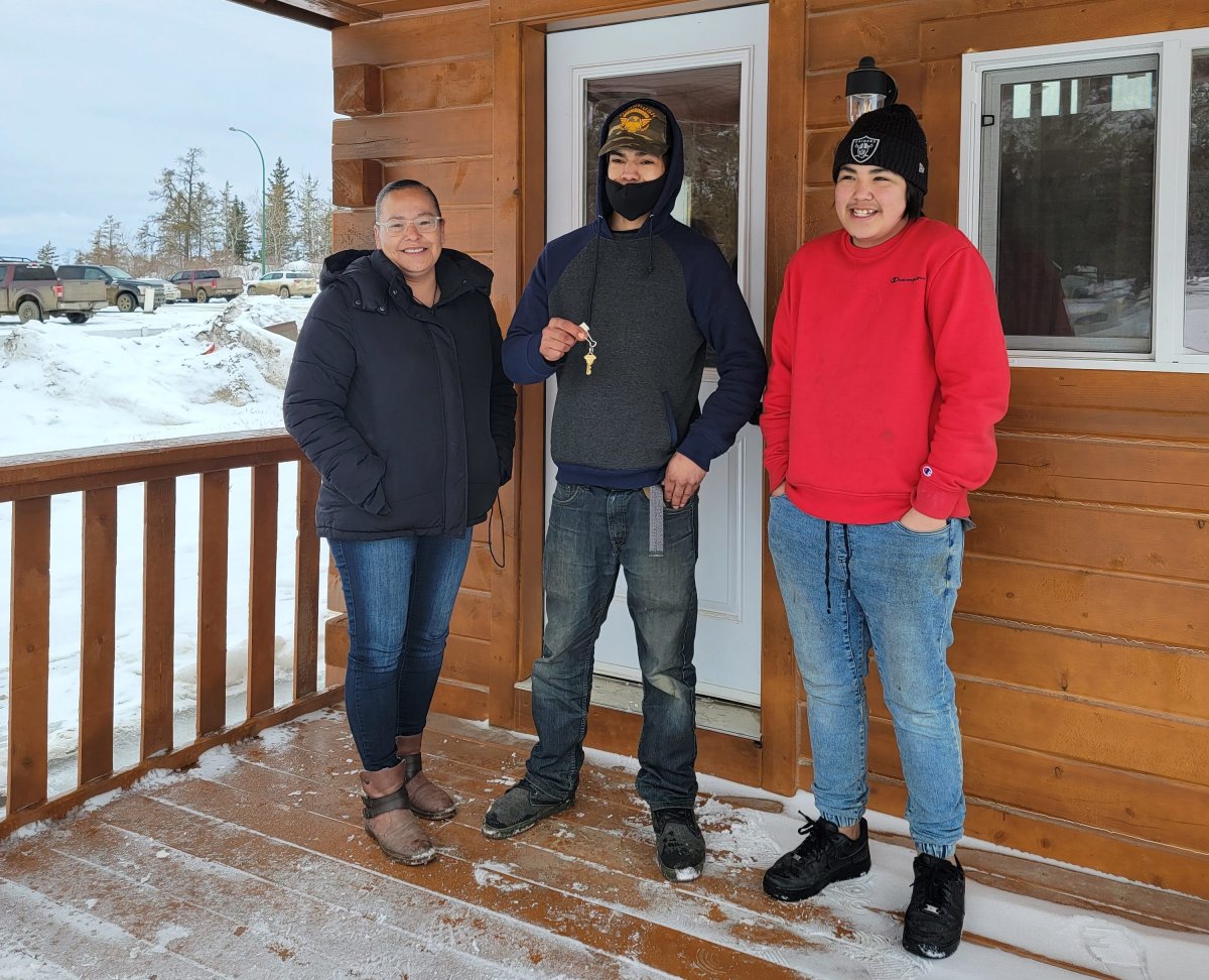 Going from a rundown travel camper to a brand new cabin, a man from the Big River First Nation now has a place where he calls home - all thanks to a raffle that he won.