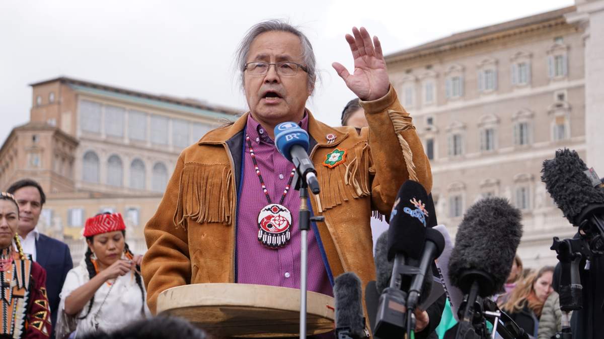 Dene National Chief Gerald Antoine expressed great hope and optimism for reconciliation after Pope Francis apologized for the harms of residential schools in a special address on April 1, 2022, in Vatican City.
