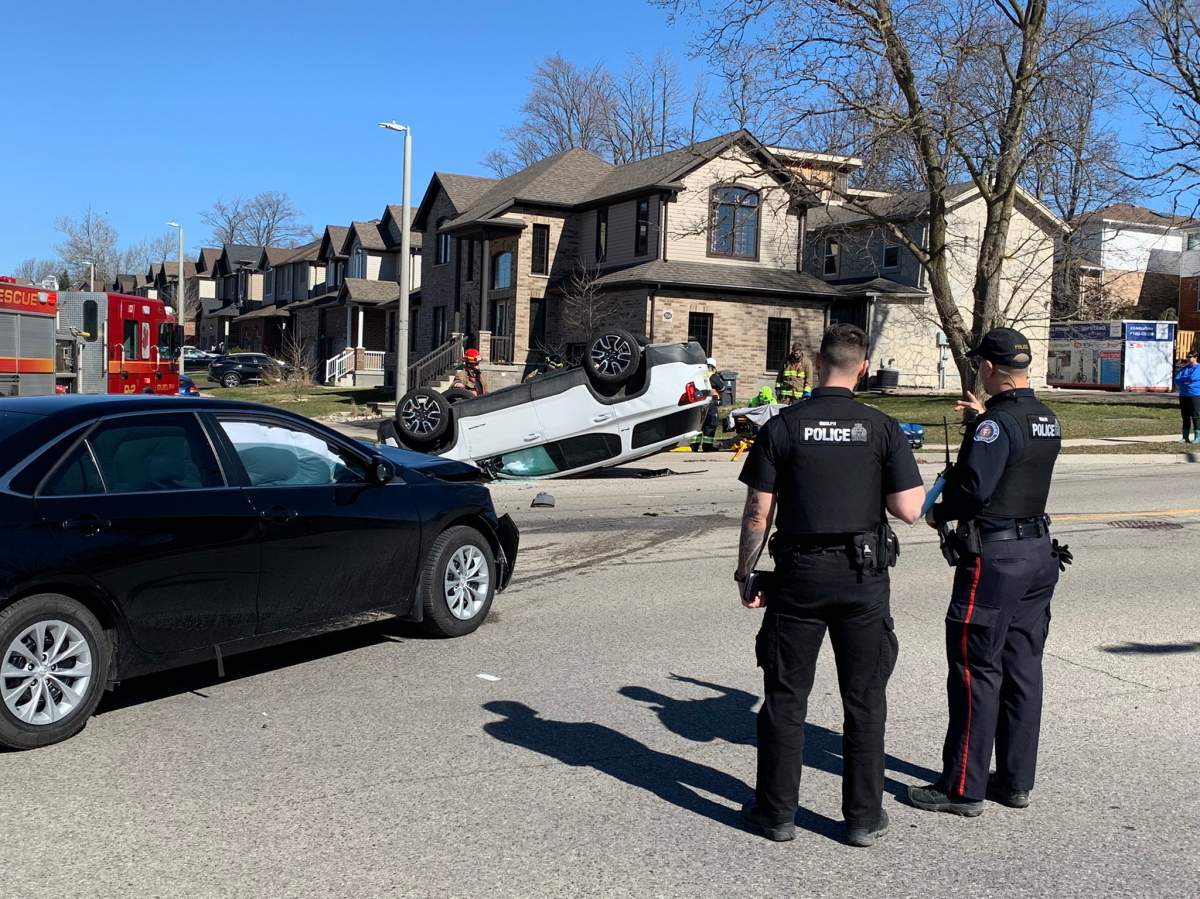 Crash on Grange Road in Guelph