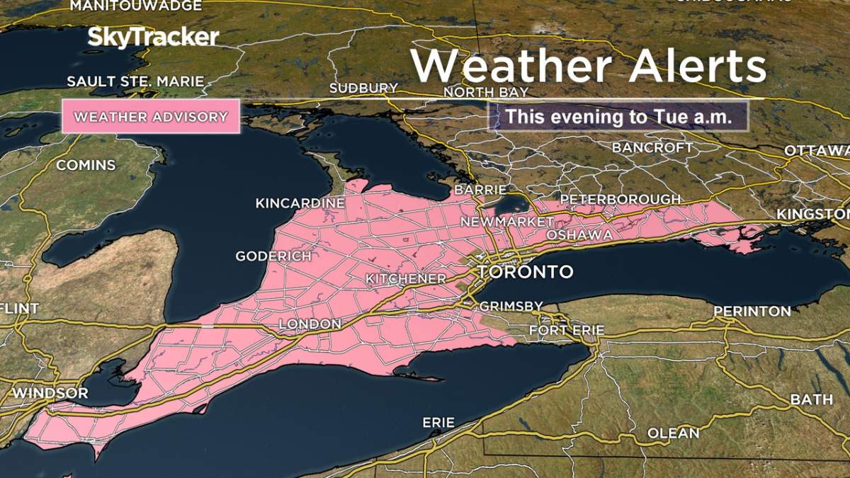 Snowy Easter Monday expected as winter weather travel advisory issued for London - image