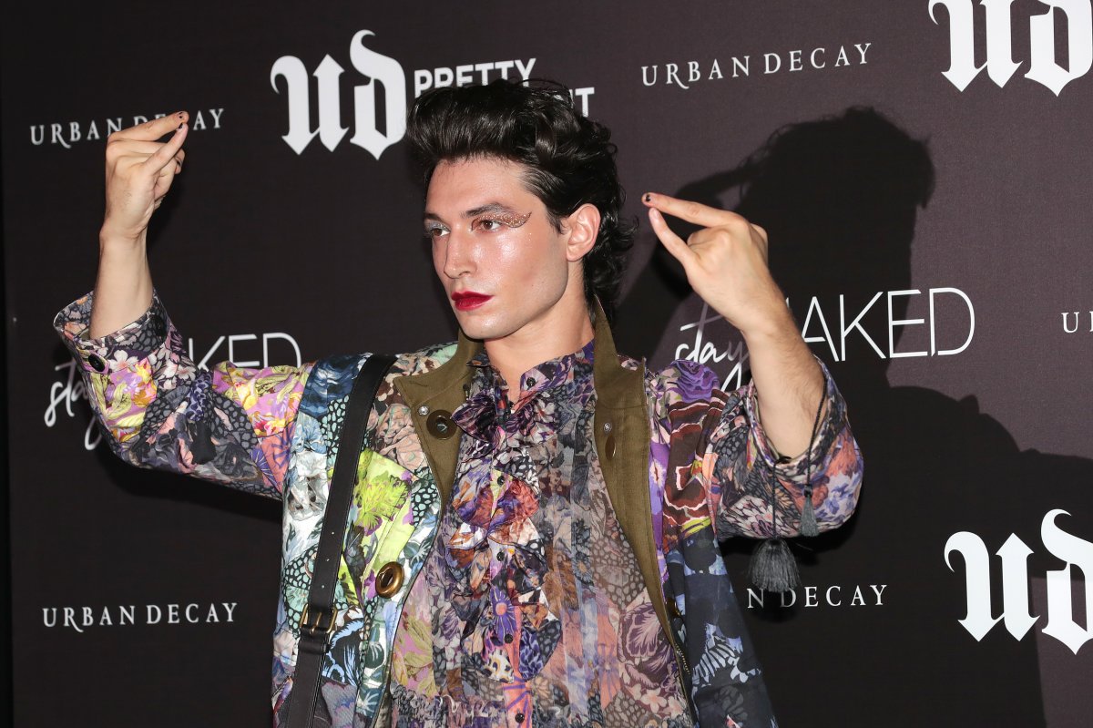 Actor Ezra Miller attends the photocall for 'URBAN DECAY' stayNAKED launch event on August 20, 2019 in Seoul, South Korea.