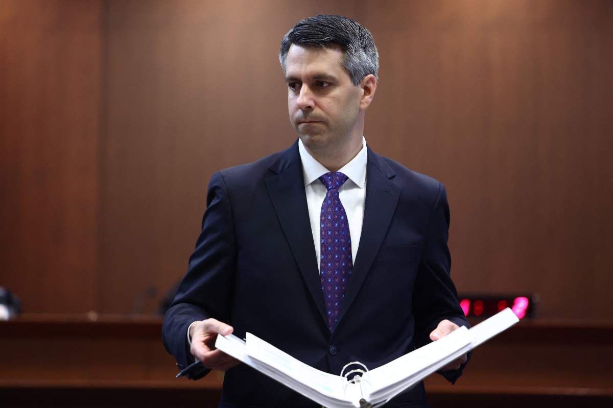 Attorney for Amber Heard, Ben Rottenborn, attends the defamation trial against her at the Fairfax County Circuit Courthouse in Fairfax, Virginia, April 21, 2022.