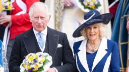 Prince Charles, Prince of Wales and Camilla, Duchess of Cornwall attend the Royal Maundy Service at St George's Chapel on April 14, 2022 in Windsor, England. The Prince of Wales and The Duchess of Cornwall will represent The Queen at the Royal Maundy Service.