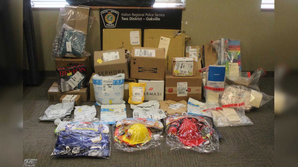 Two men from Peel Region are facing multiple charges in connection with a "porch pirate" investigation in which the two allegedly stole close to 20 items throughout April 2022.