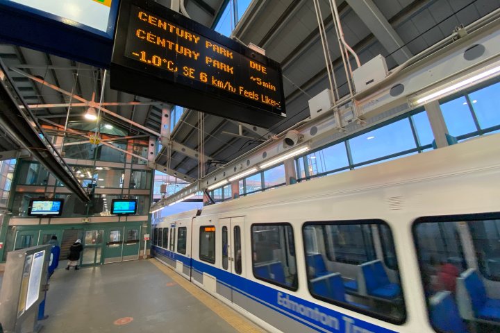 Planned track repairs to disrupt service at 2 LRT stations in Edmonton next week