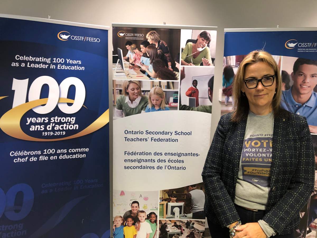 OSSTF President Karen Littlewood says the upcoming election is a critical one for educators in the province.