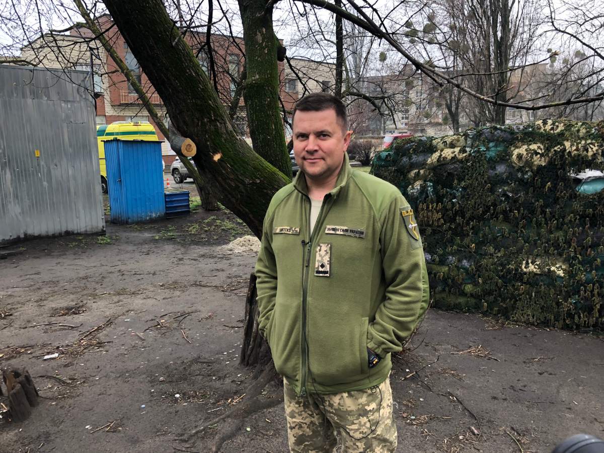 Alexander Positko, a Territorial Defence Force deputy-commander, Kyiv, April 1, 2022.