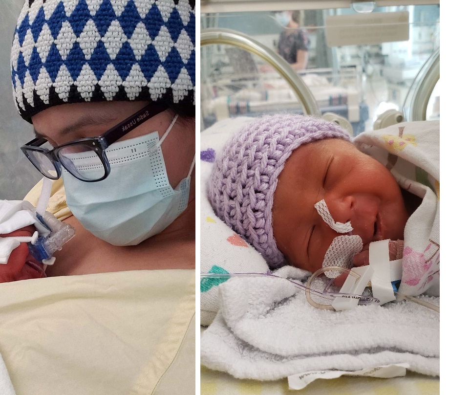 Premature labour on plane