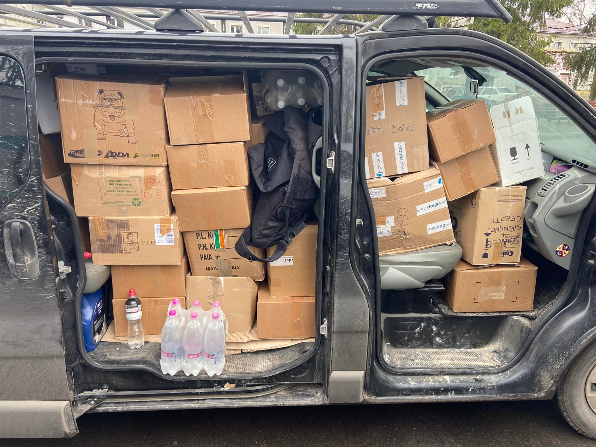Lex Brukovskiy’s tightly-packed van.