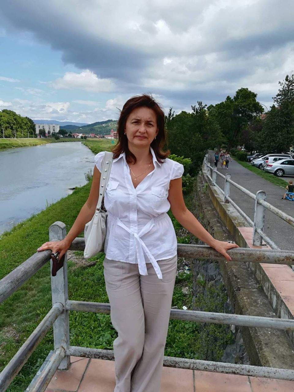 Oksana Klepikova in Mukachevi, a town in Ukraine