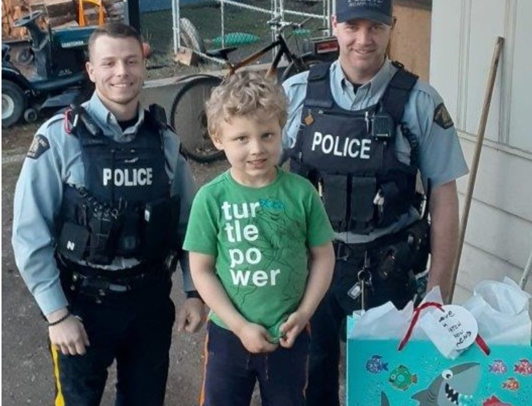 A Vernon family got a helping hand from some RCMP who retrieved their stolen car. 