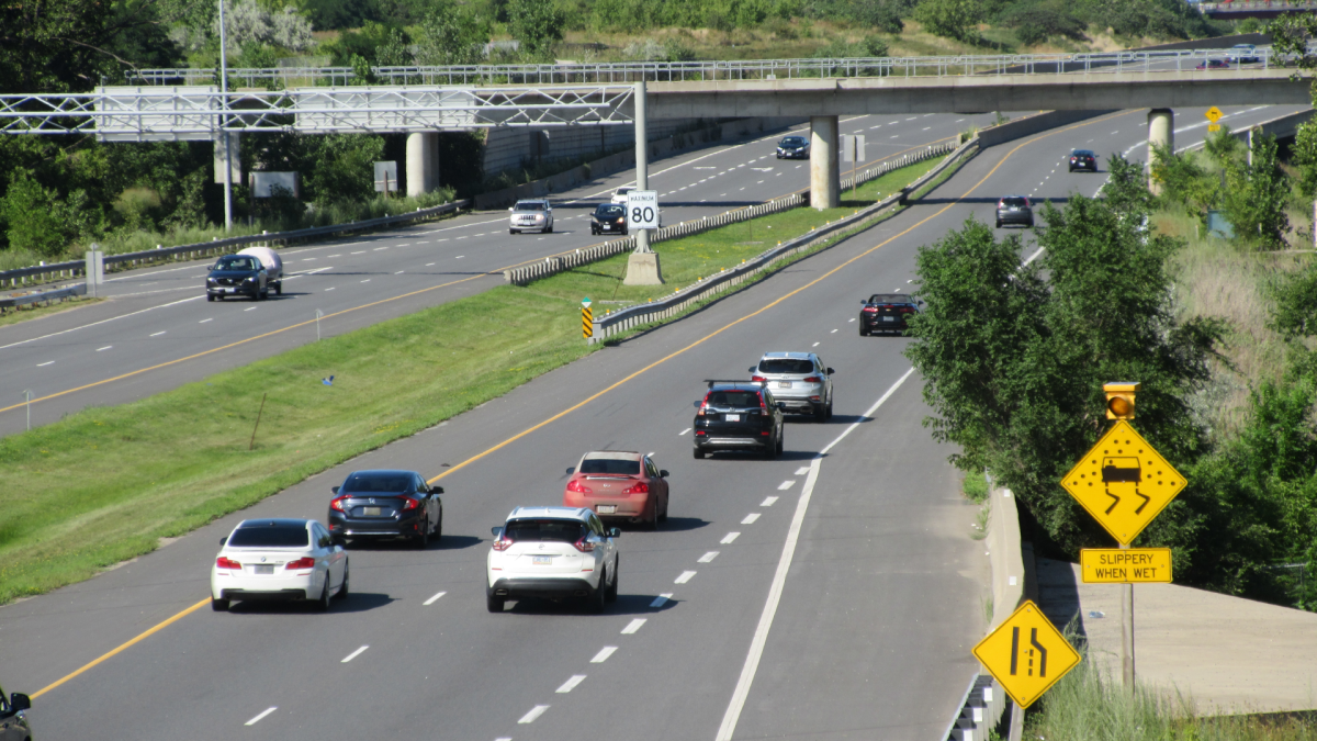 A shot of the Red Hill Valley Parkway in Hamilton, Ont. A road skills study is recruiting healthy adults between the ages of 65 and 79 and to figure out how they're driving and what improvements they can attain in the years to come.