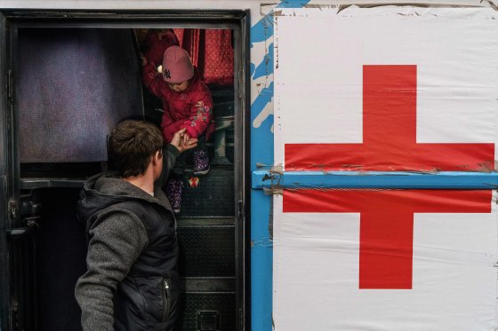 Ukraine Russia Mariupol Red Cross