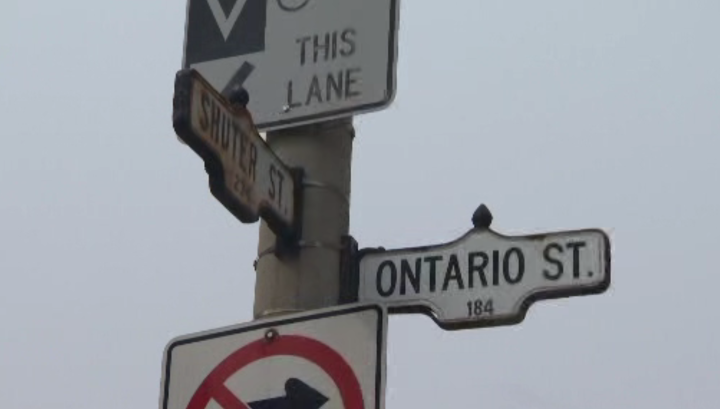 Ontario and Shuter streets, Toronto.