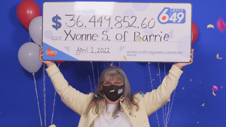 Yvonne Sauve of Barrie won $34.6 million in the Jan. 12 Lotto 6/49 draw.