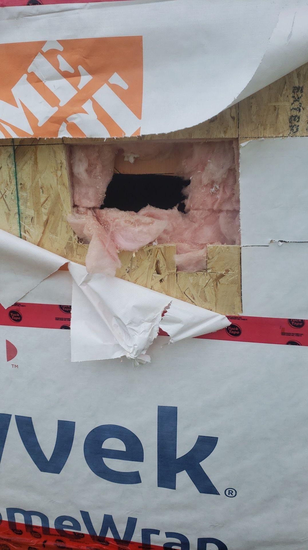 A spokesperson with Halifax Mutual Aid says the man who was assaulted had cut a hole in the shelter with a circular saw.