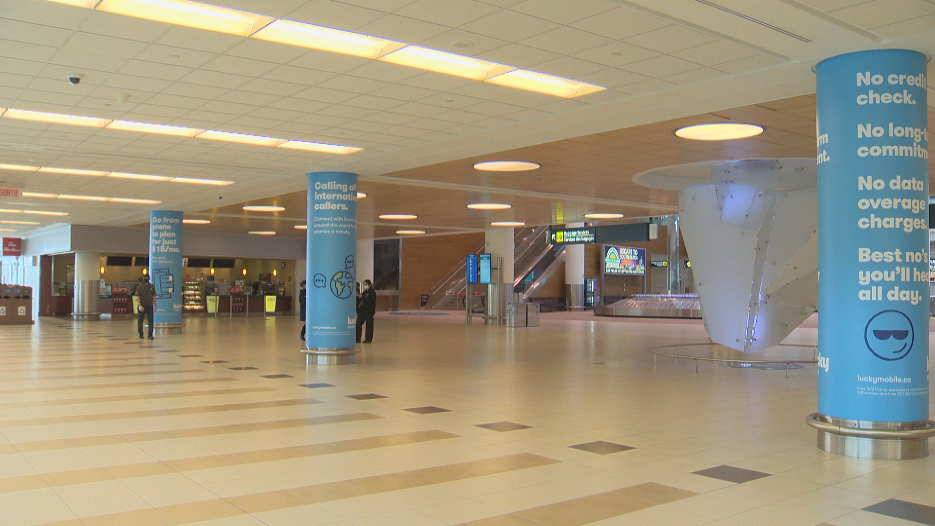 An empty shot of the airport on Wednesday afternoon.