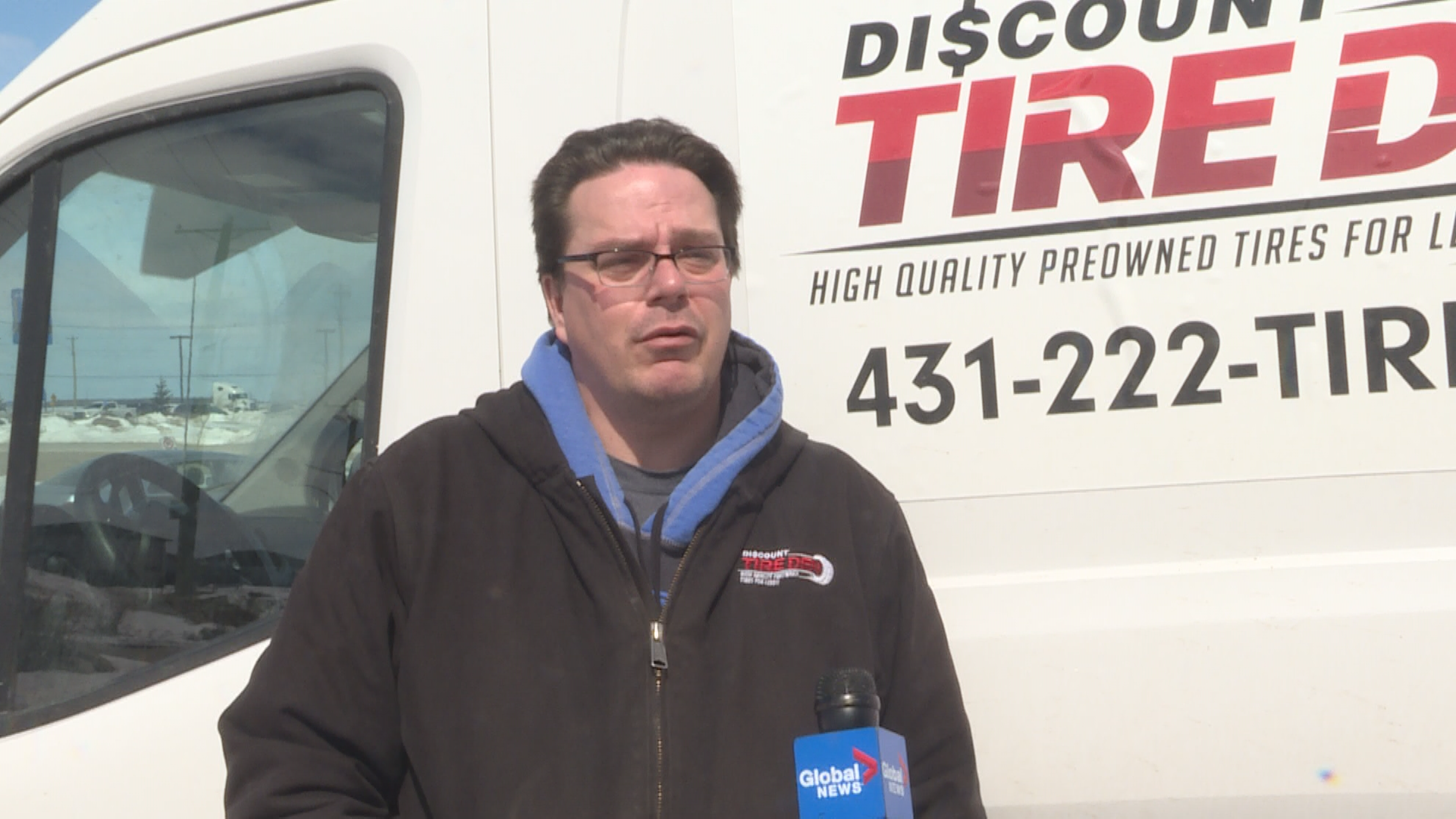 Jeff Landry, with Discount Tire Den in Headingley, says rising inflation coupled with pandemic-related supply chain disruptions have drastically increasing demand for used tires.