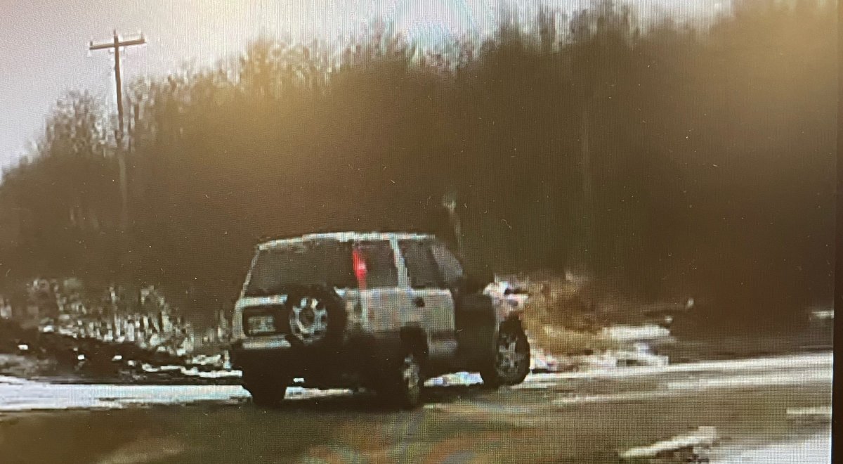 Manitoba RCMP are looking for the driver of this vehicle.