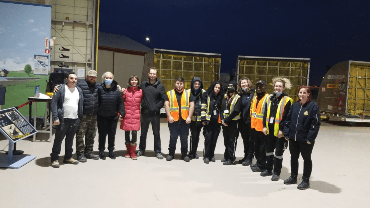 A team of Ukraine aid workers in Hamilton have been shipping chartered deliveries to Poland for those in need amid the war with Russia. So far collections have been going out every two weeks since the beginning of March 2022 from the John C. Munro Airport.