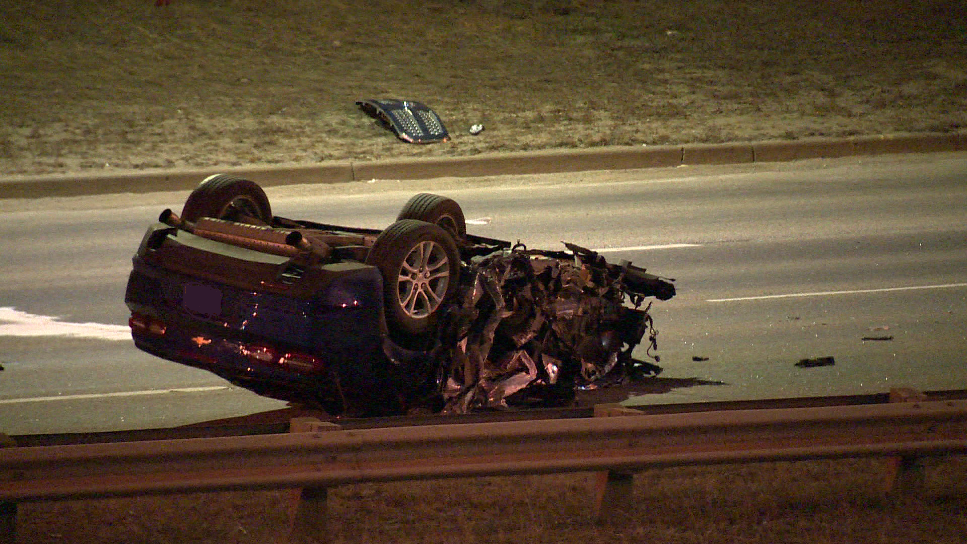 A serious two-vehicle collision occurred on Whitemud Drive south near the Quesnell Bridge Wednesday, April 13, 2022.