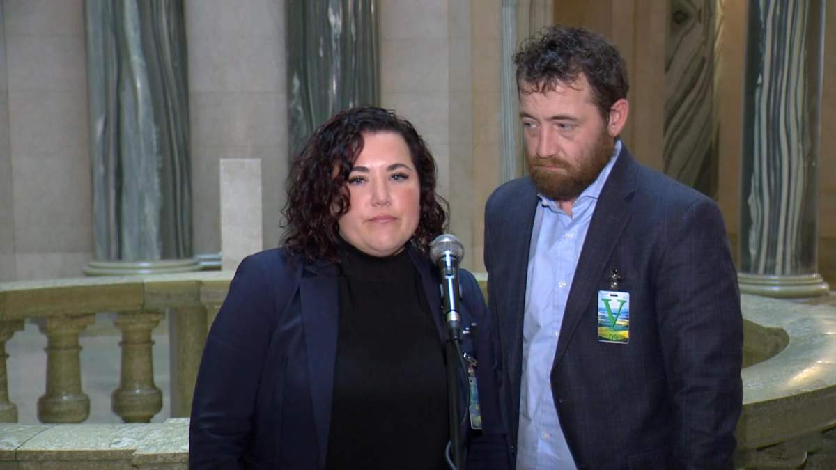 Gillian and Brennon Dulle speak to reporters about the delays Brennon is experiencing while awaiting critical brain surgery. 