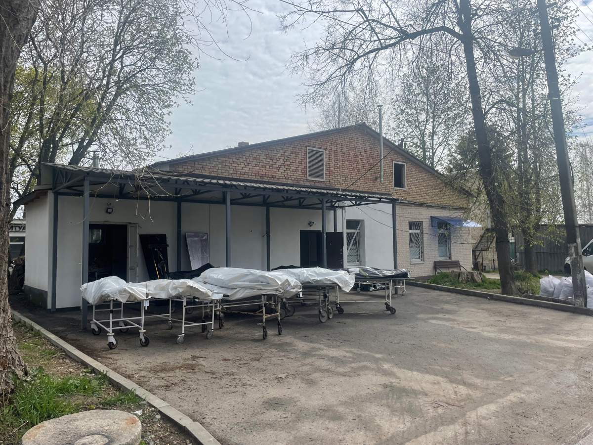 Bucha morgue