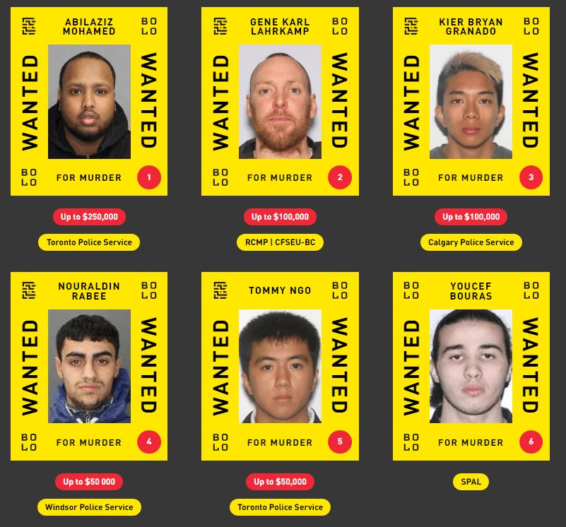 Bolo Program announces list of ‘Canada’s most wanted,’ including several sought by Toronto police - image