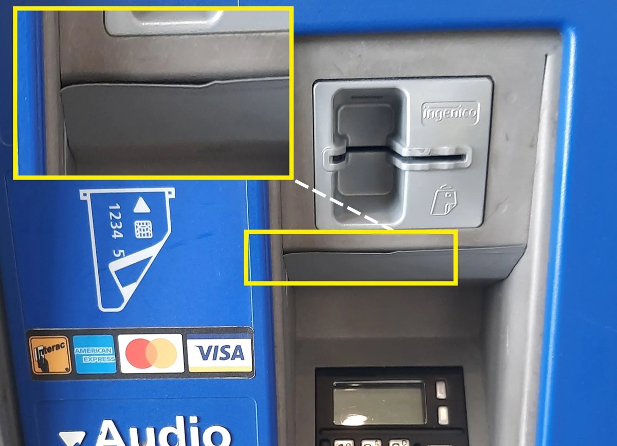 SkyTrain commuters are being warned after card skimming devices were recently located at several Canada Line stations. 