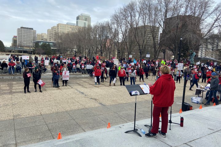Albertans rally against province’s proposed K-6 curriculum