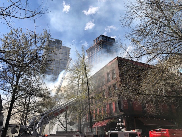 Demolition Of Fire Razed Gastown Heritage Building Set To Begin   Gastown Fire3 