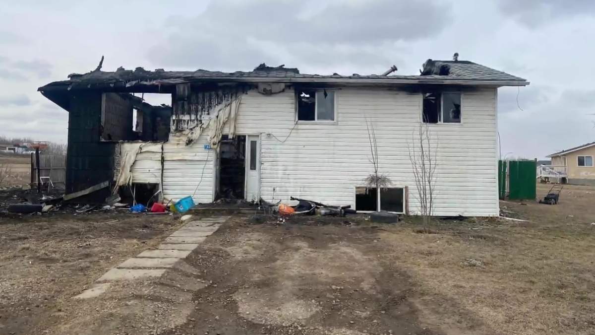 A young man managed to escape the fire, but investigators said he later died.