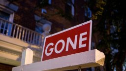 sign saying gone