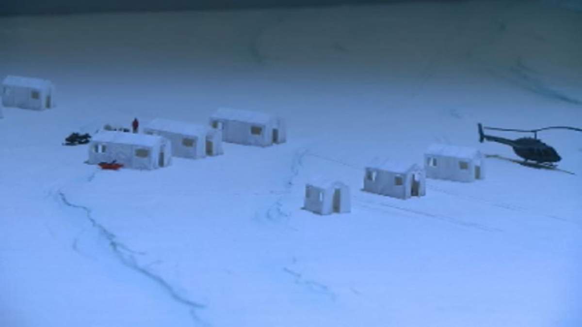 Scene from Arctic: A Man Under The Ice.