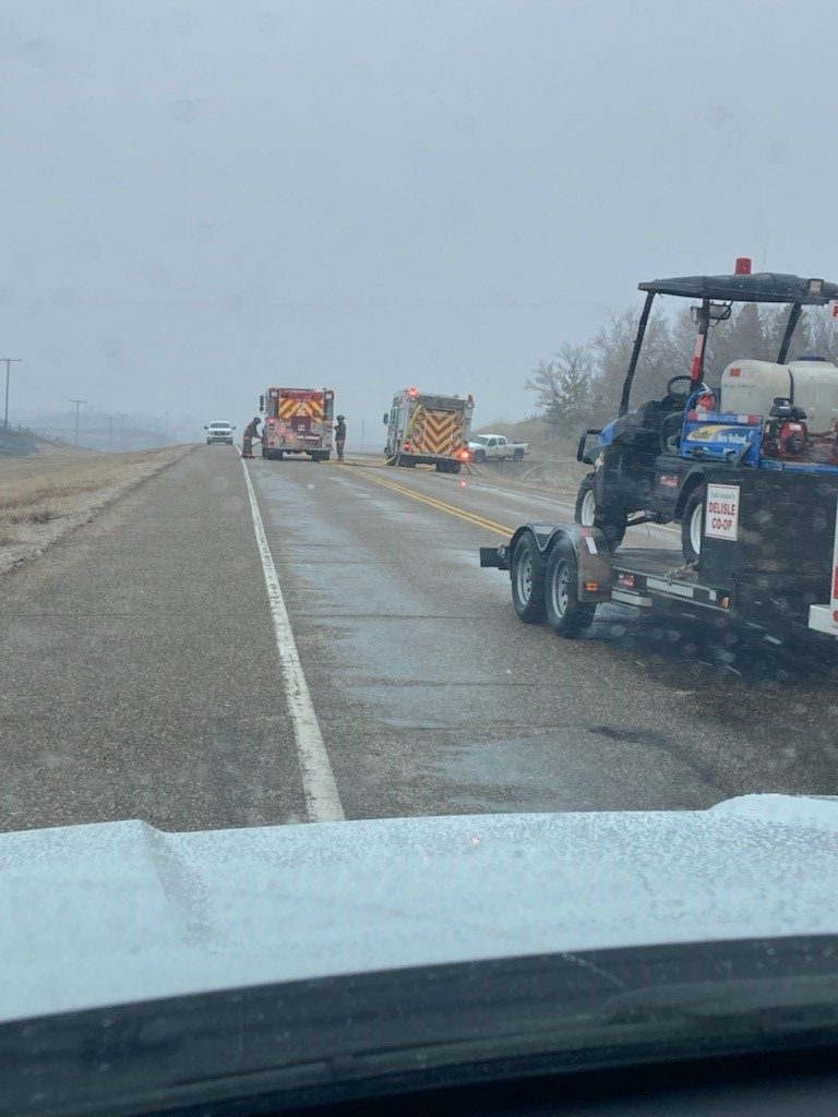 Saskatoon Fire Department received a call on Tuesday afternoon about a controllable fire that became uncontrollable on Highway 60, south of the city.