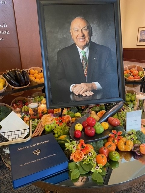 A photo of JR Shaw at his celebration of life ceremony April 14, 2022