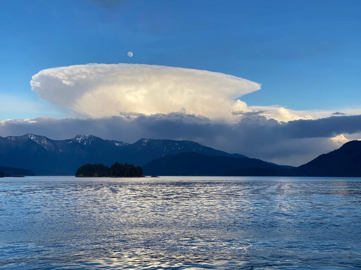 View from the ferry docked at Langdale