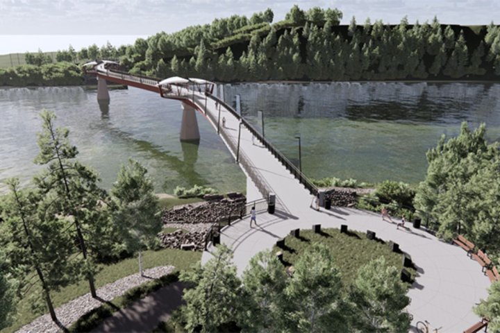 $41.1M pedestrian bridge to connect northeast Edmonton with Strathcona County
