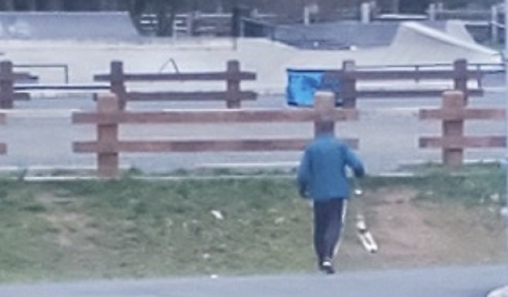 Nanaimo RCMP are looking for this person of interest in connection with several recent suspicious fires. 