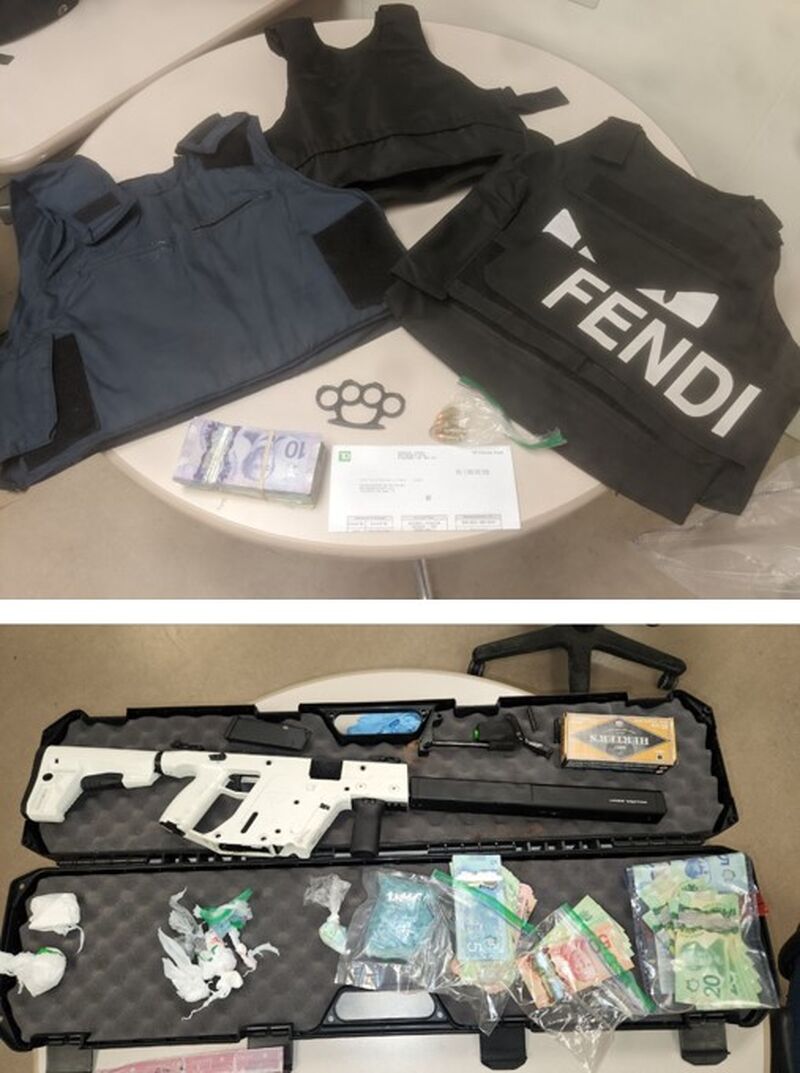 Toronto police seized a number of items during a drug and firearm trafficking investigation called “Project Fit.”